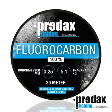 Predax Fluorocarbon Vorfachschnur 0,25mm 5,1kg 30m Spule